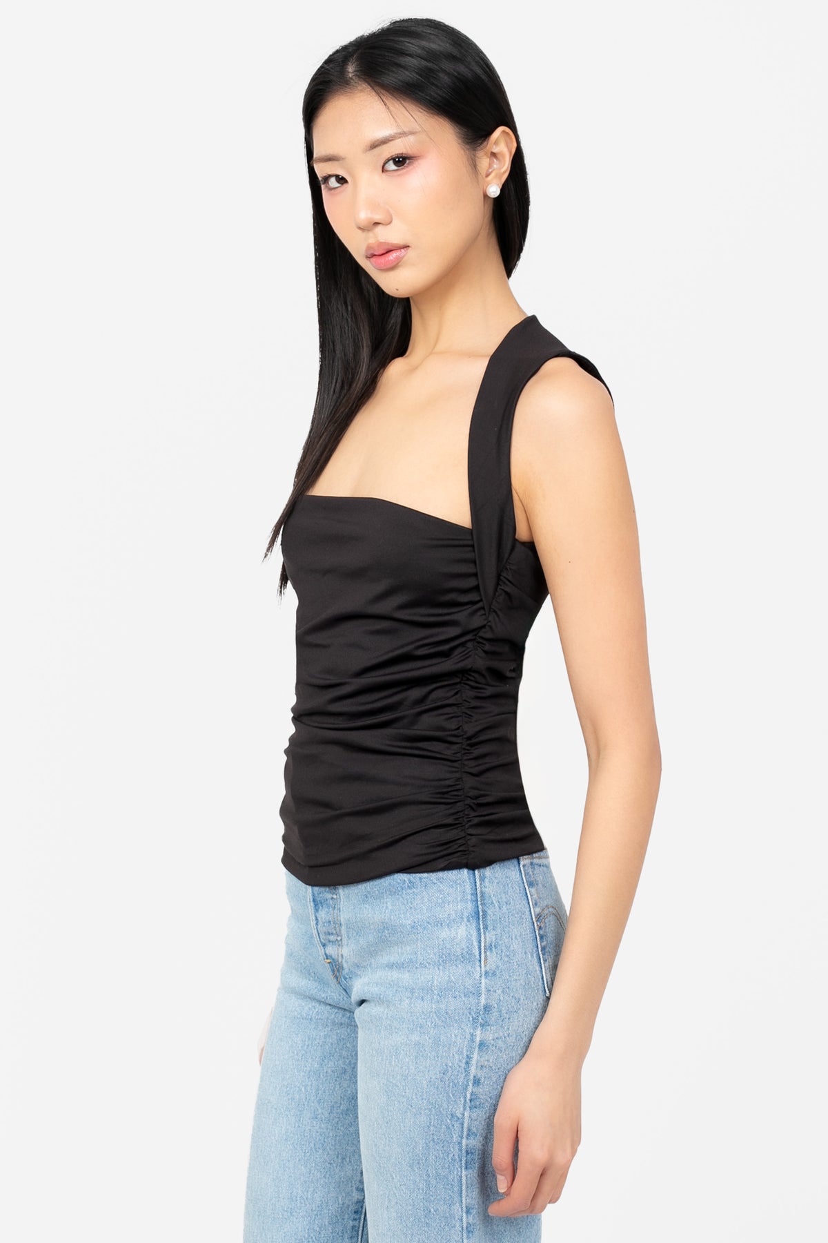 Eliza Ruched Top - honey