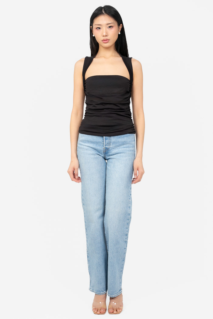 Eliza Ruched Top - honey