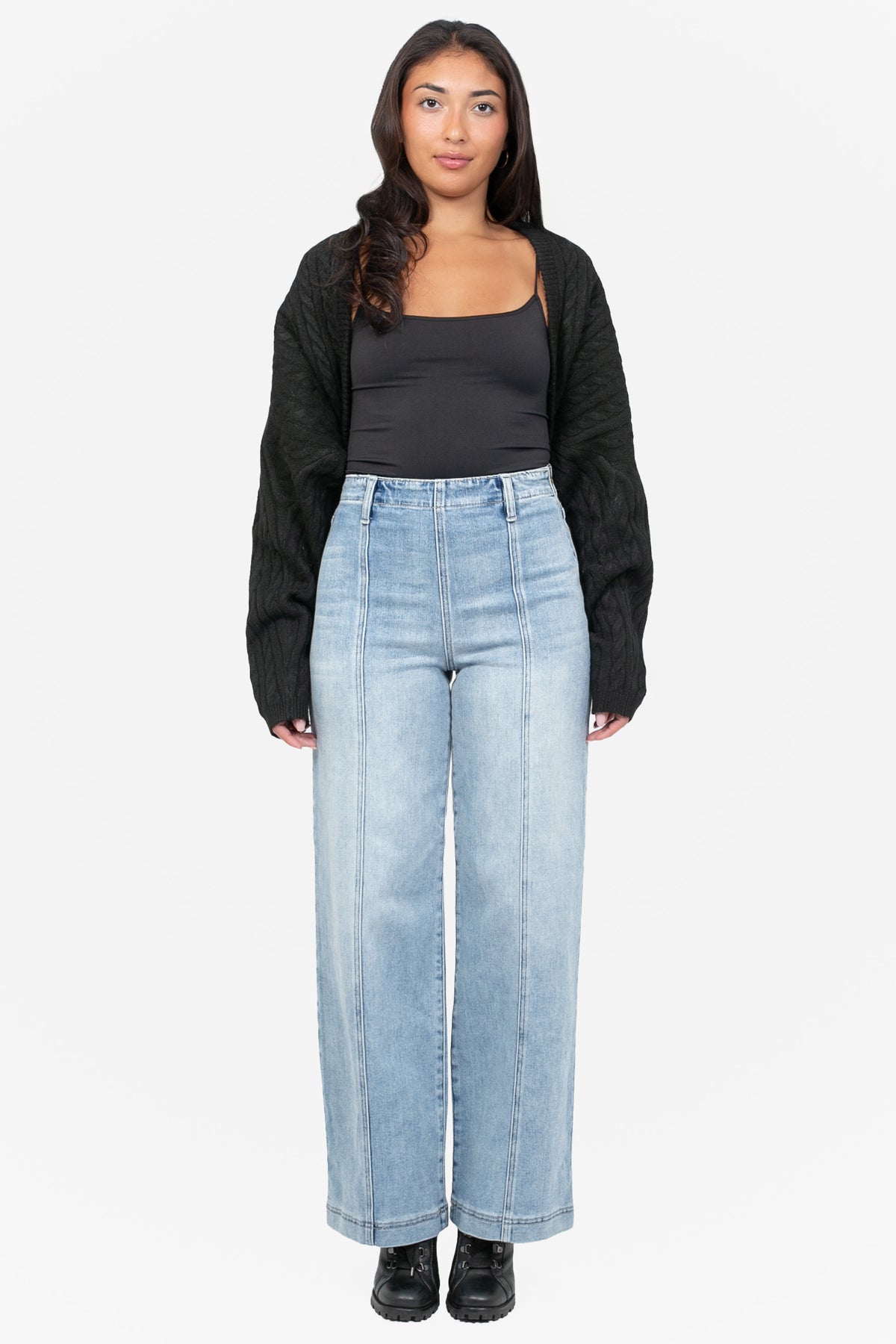 Lorenza Cable Knit Bolero