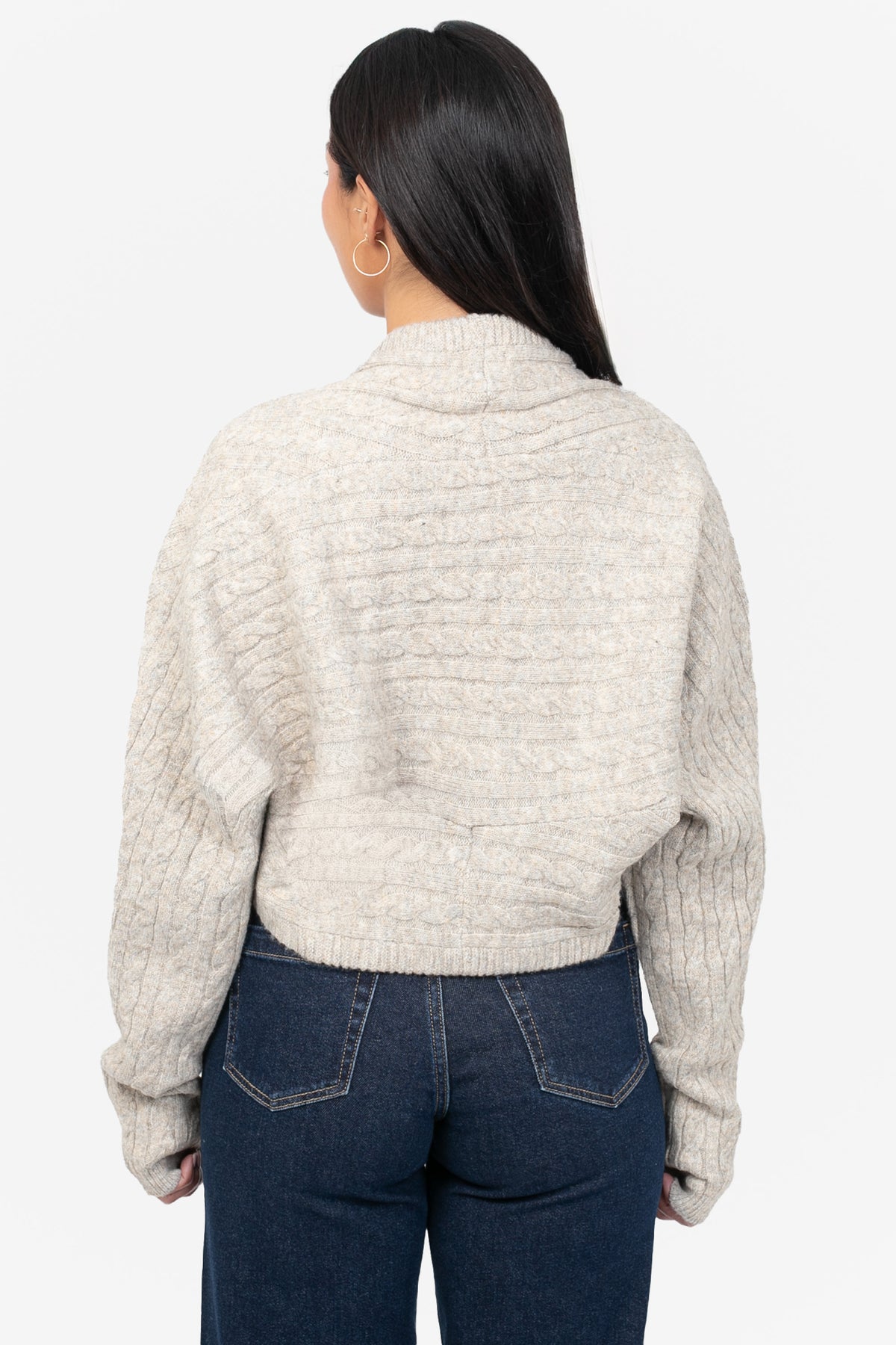 Lorenza Cable Knit Bolero
