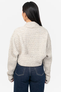Lorenza Cable Knit Bolero