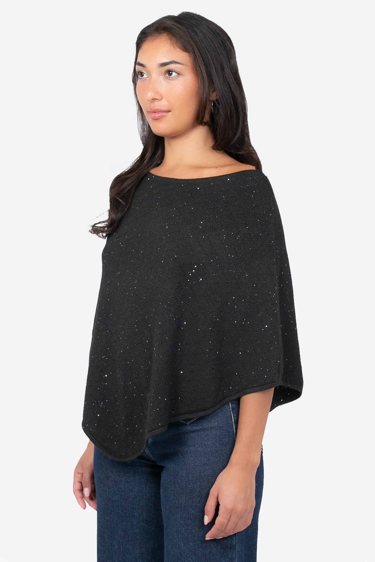 Luelle Sparkle Knit Cape