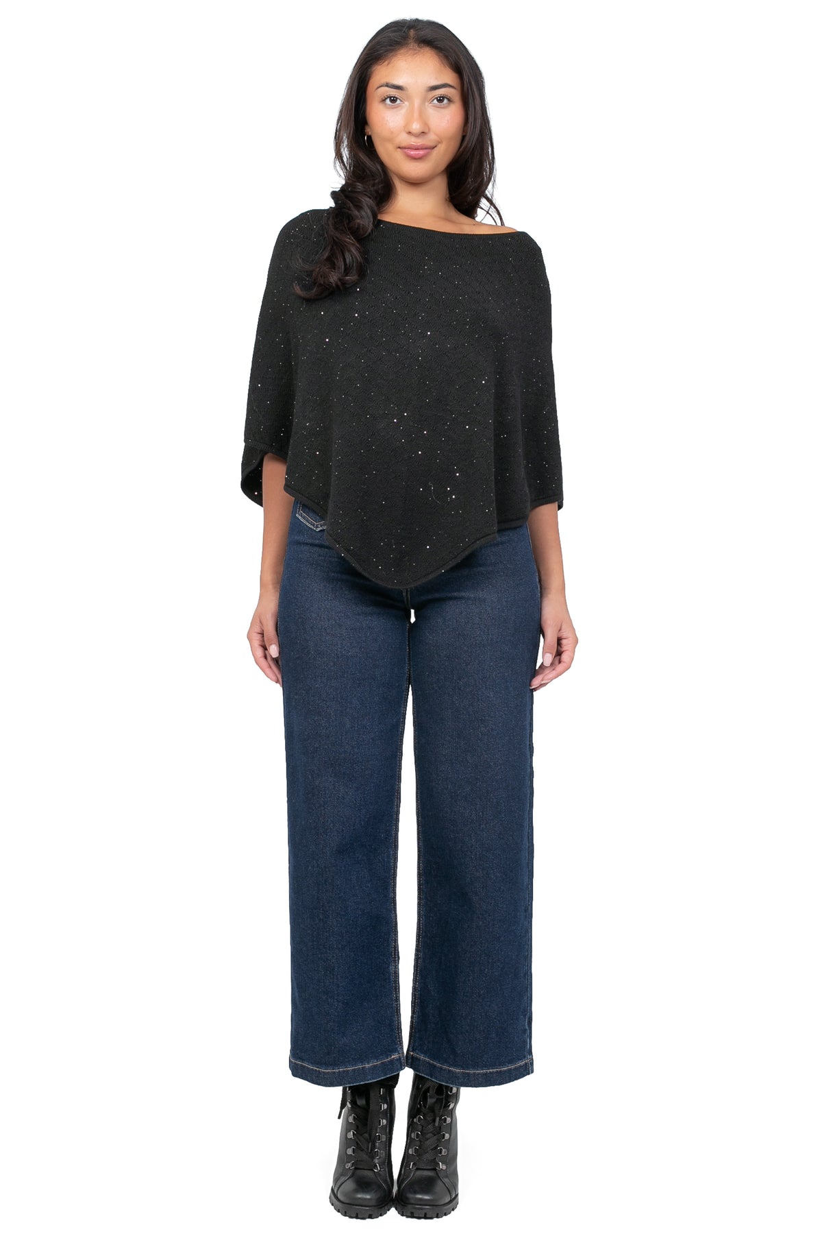 Luelle Sparkle Knit Cape