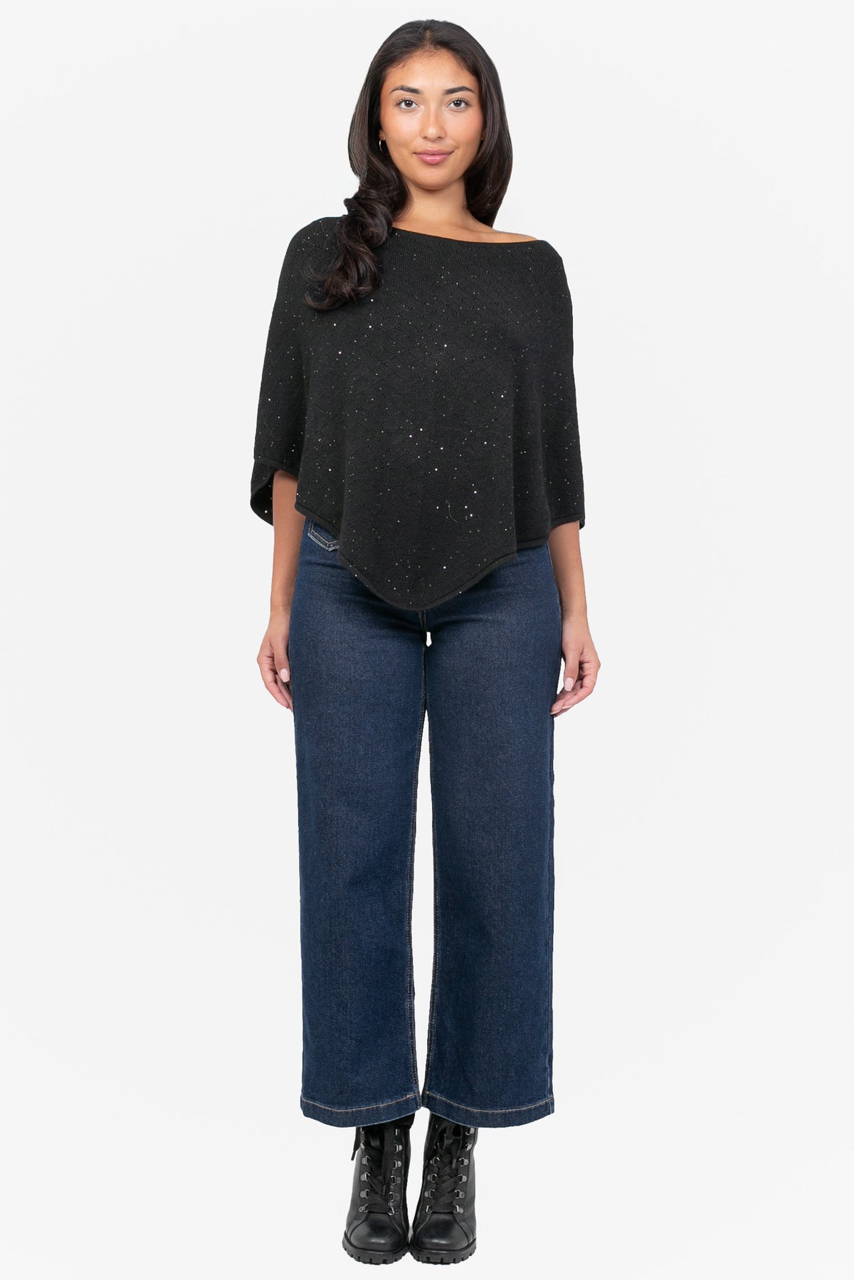 Luelle Sparkle Knit Cape