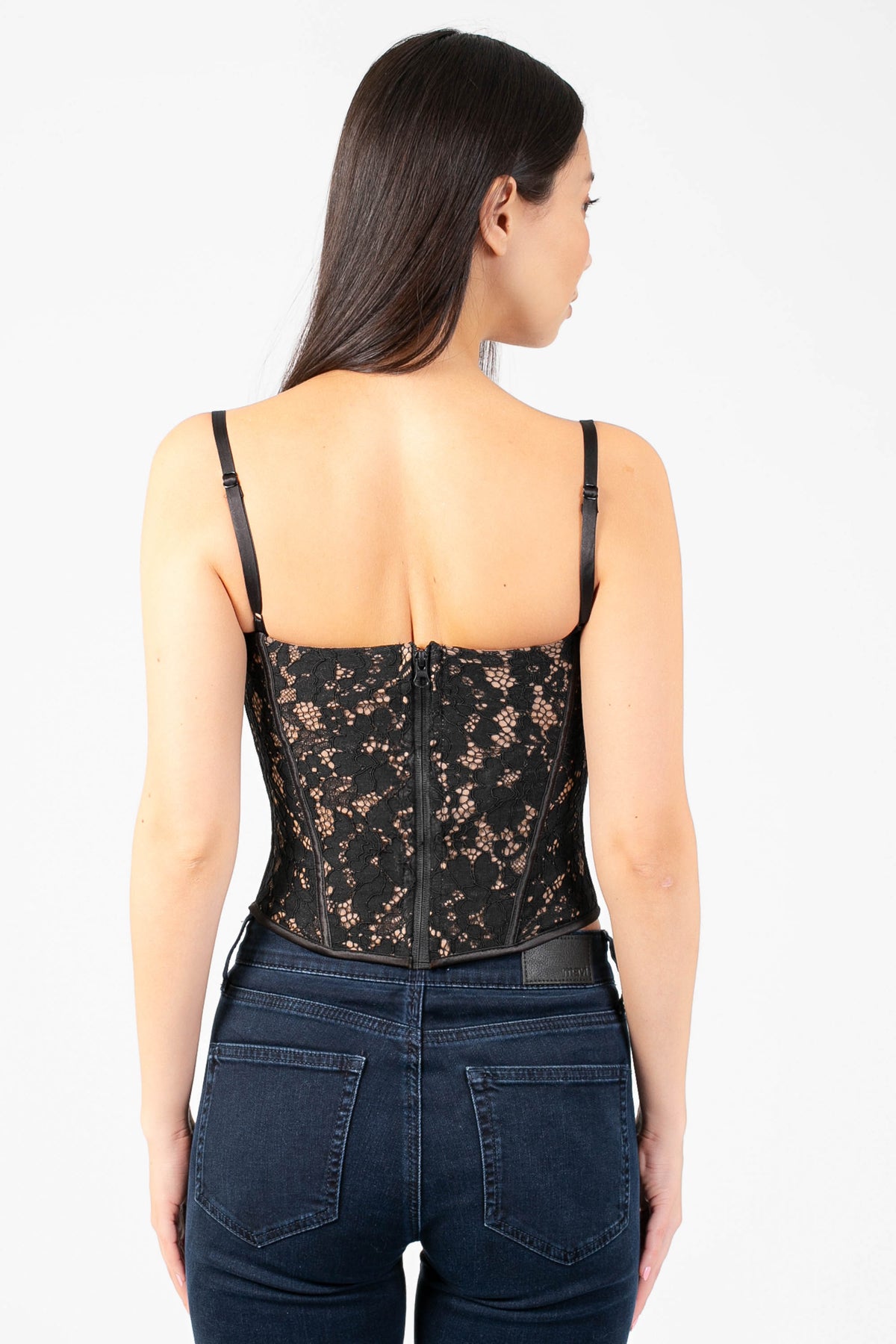 Brooklyn Lace Corset Top - honey