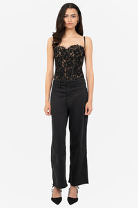 Espresso Lace Corset Top