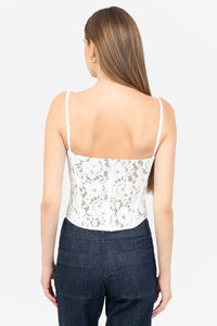 Espresso Lace Corset Top