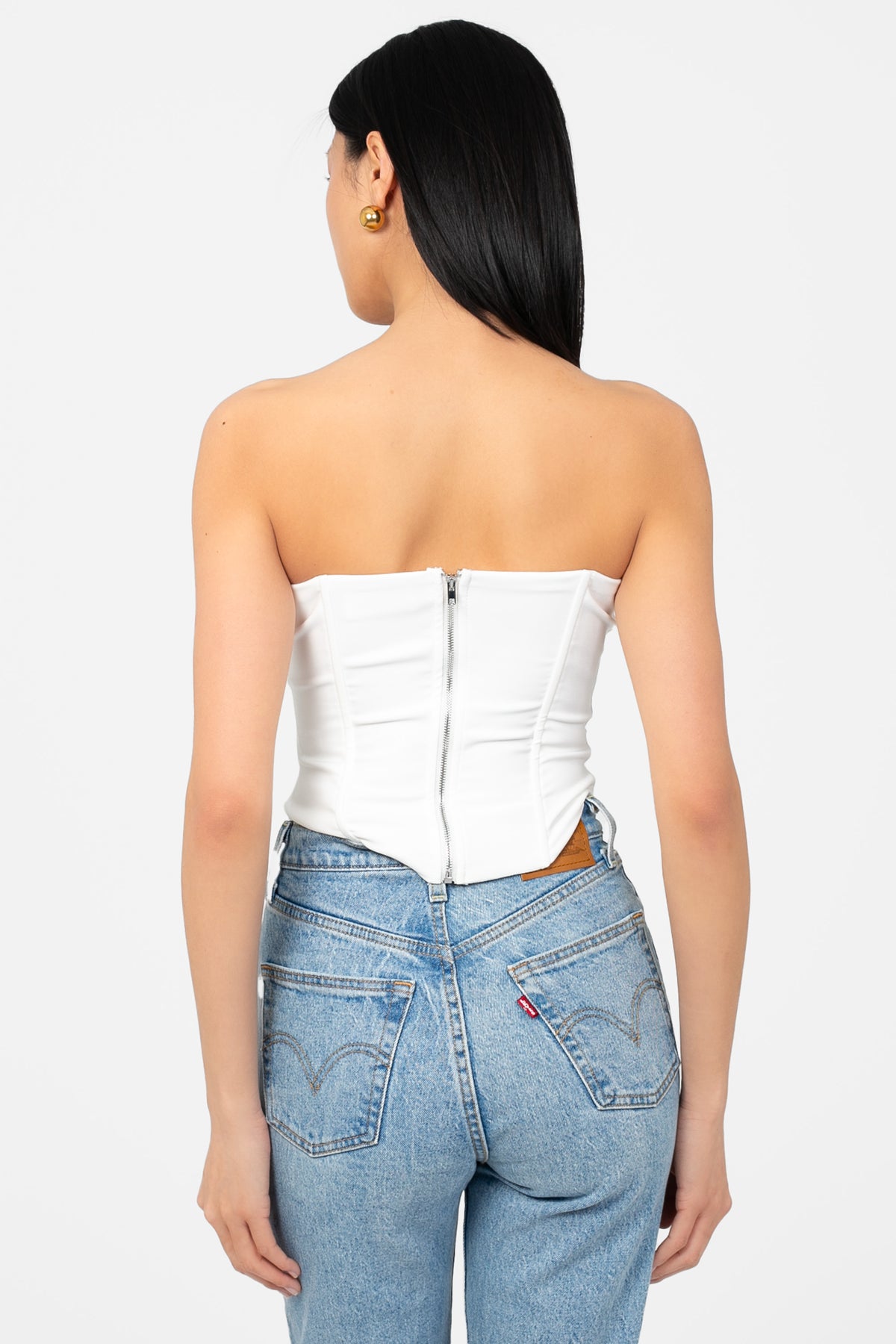 Chantelle Embellished Bow Bustier - honey