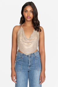 Arabella Rhinestone Crop Top