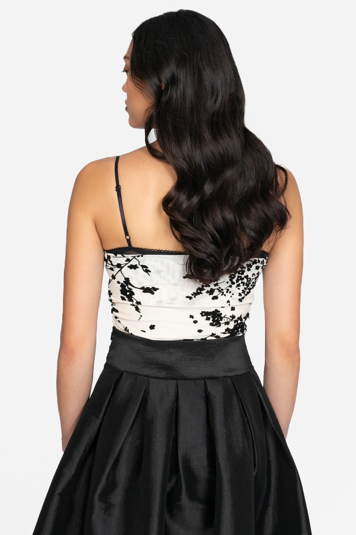 Eveline Lace Burnout Floral Bodysuit