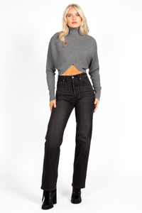 Laurel Turtleneck Cross Over Sweater