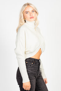 Laurel Turtleneck Cross Over Sweater