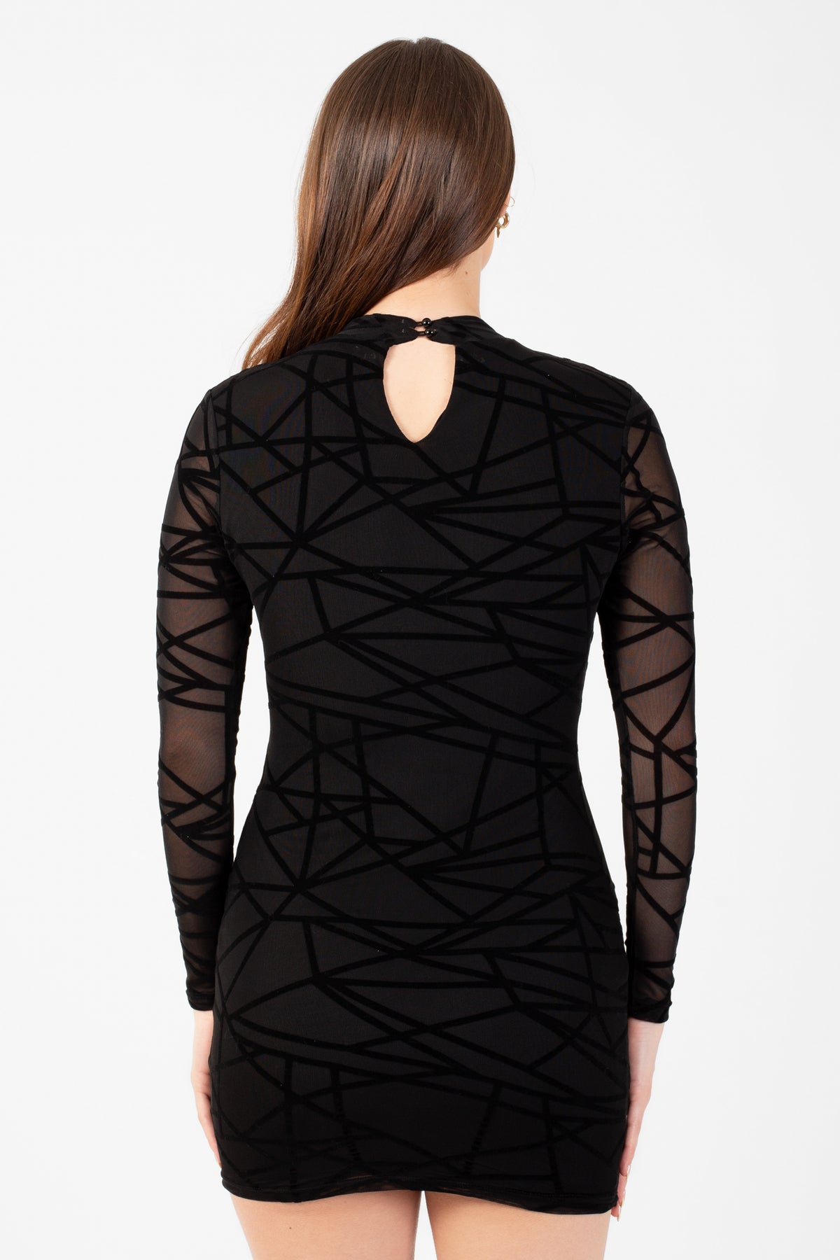 Storm Abstract Bodycon Mini Dress