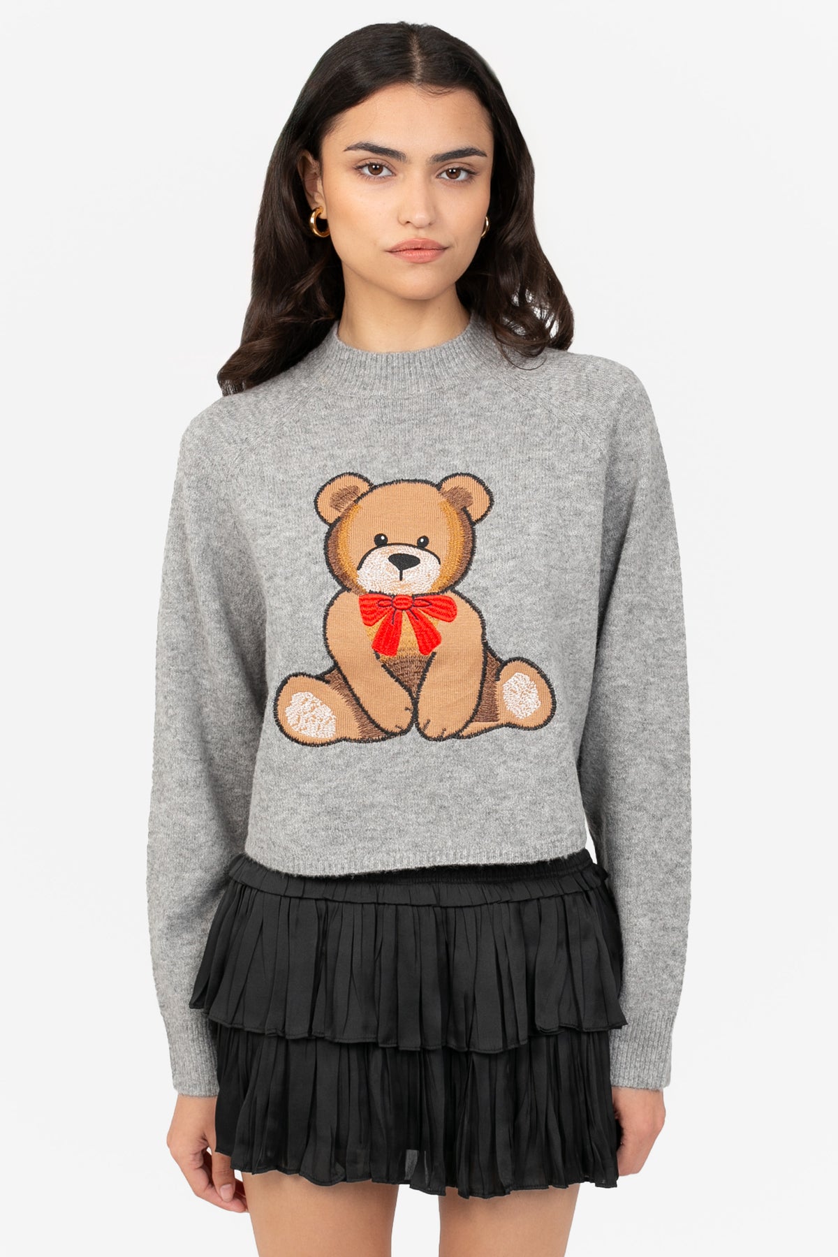 Sweetheart Knit Bear Sweater