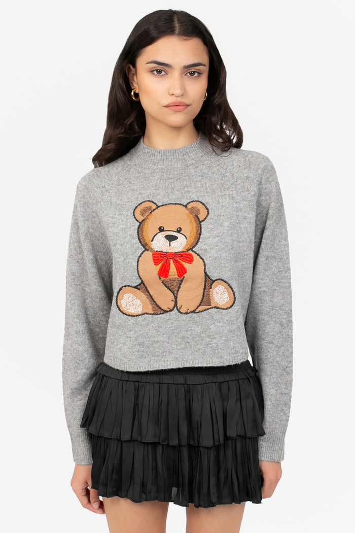 Sweetheart Knit Bear Sweater