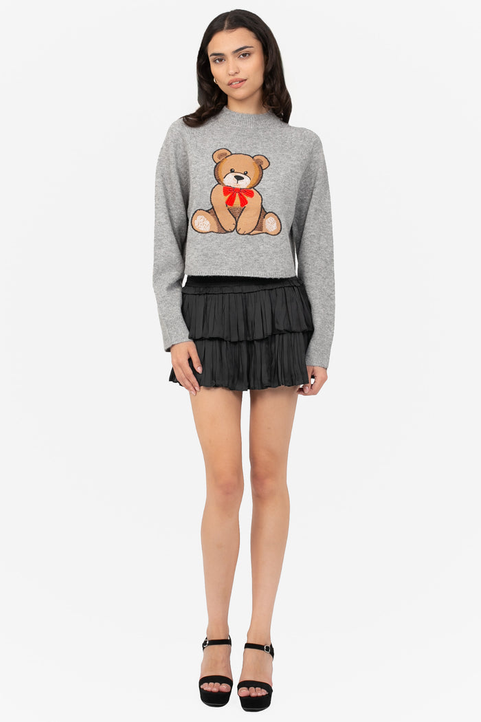 Sweetheart Knit Bear Sweater