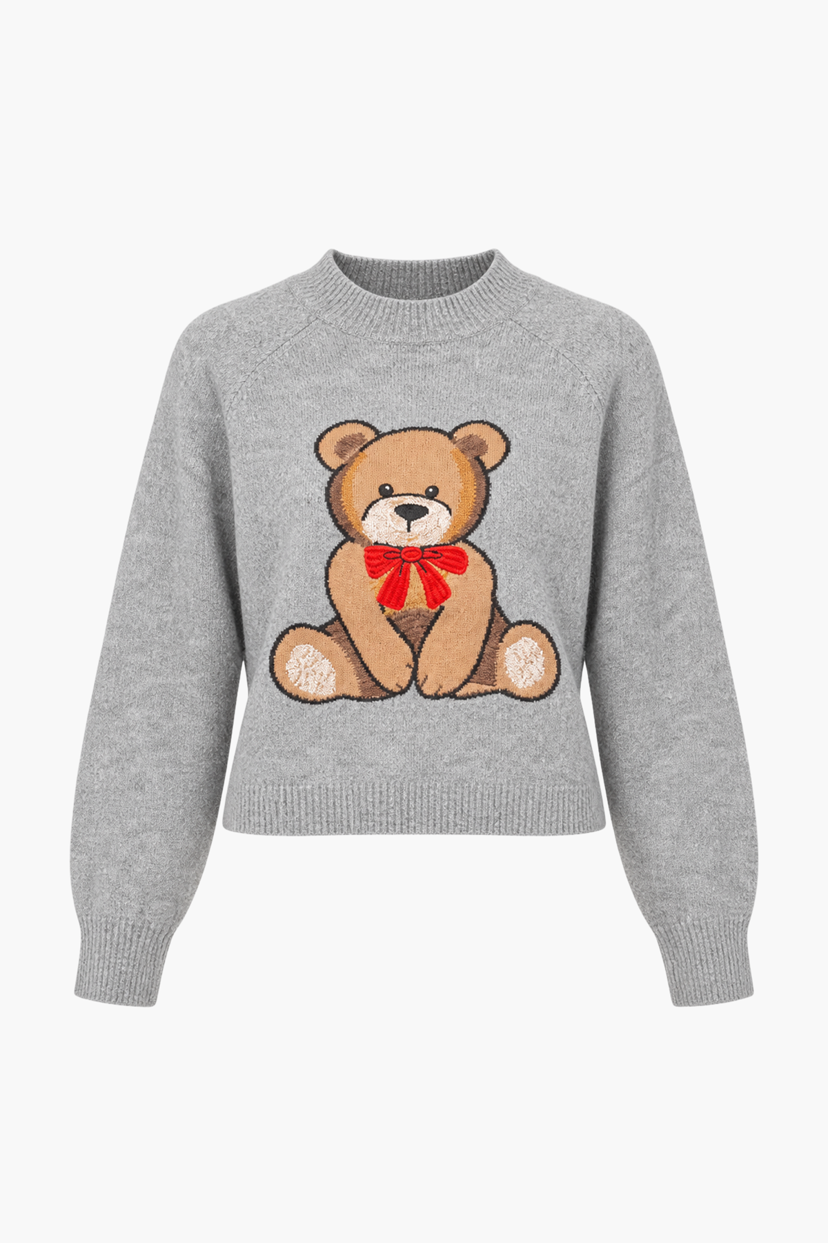 Sweetheart Knit Bear Sweater - honey