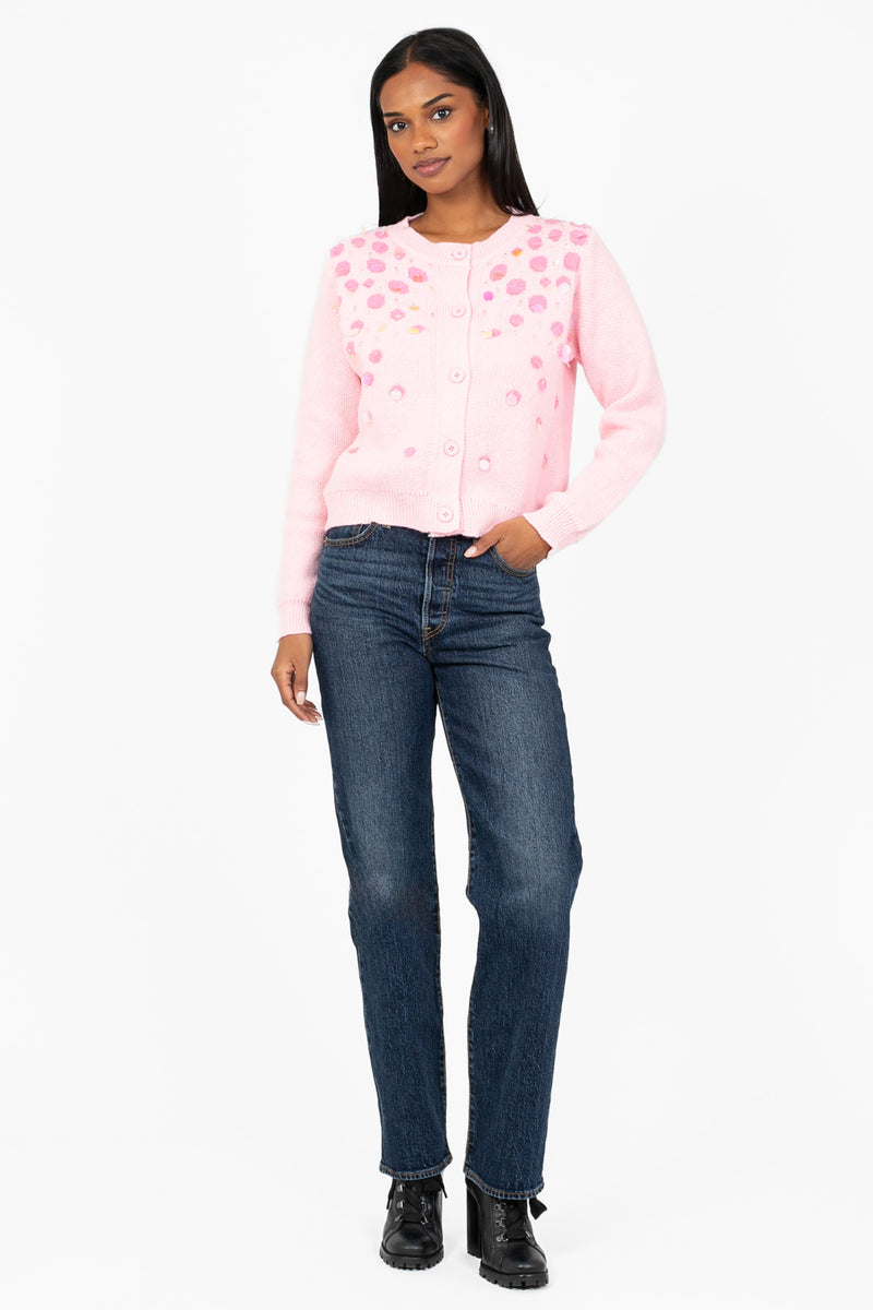 Confetti Sequin Embellished Cardigan