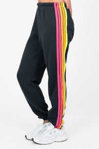 Aviator Nation® 5 Stripe Sweatpants - honey