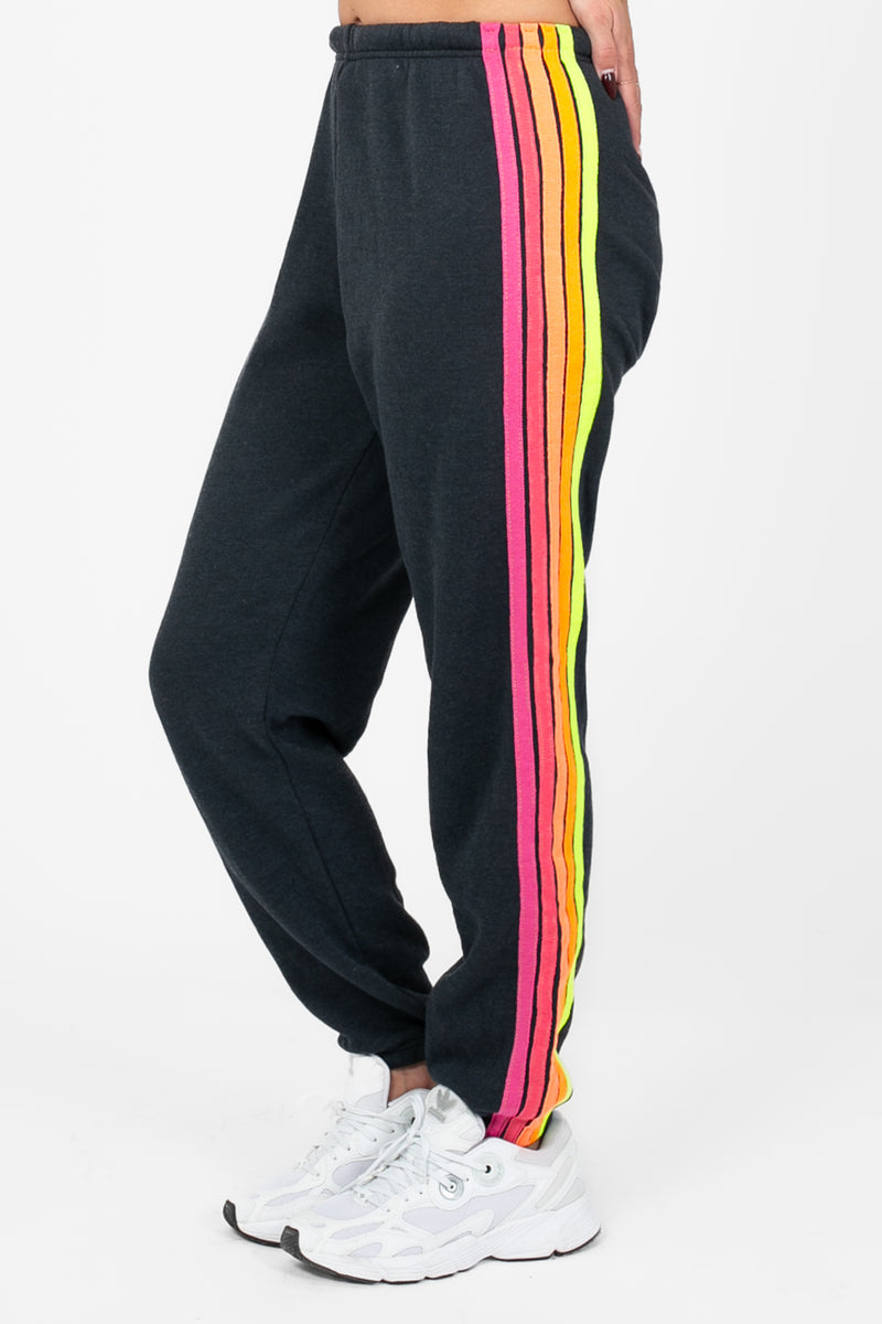 Aviator Nation® 5 Stripe Sweatpants - honey