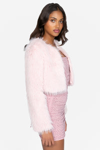Crissy Faux Fur Cropped Jacket
