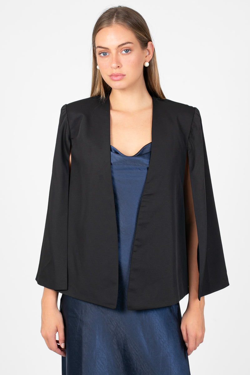 Risa Open Cape Blazer - honey