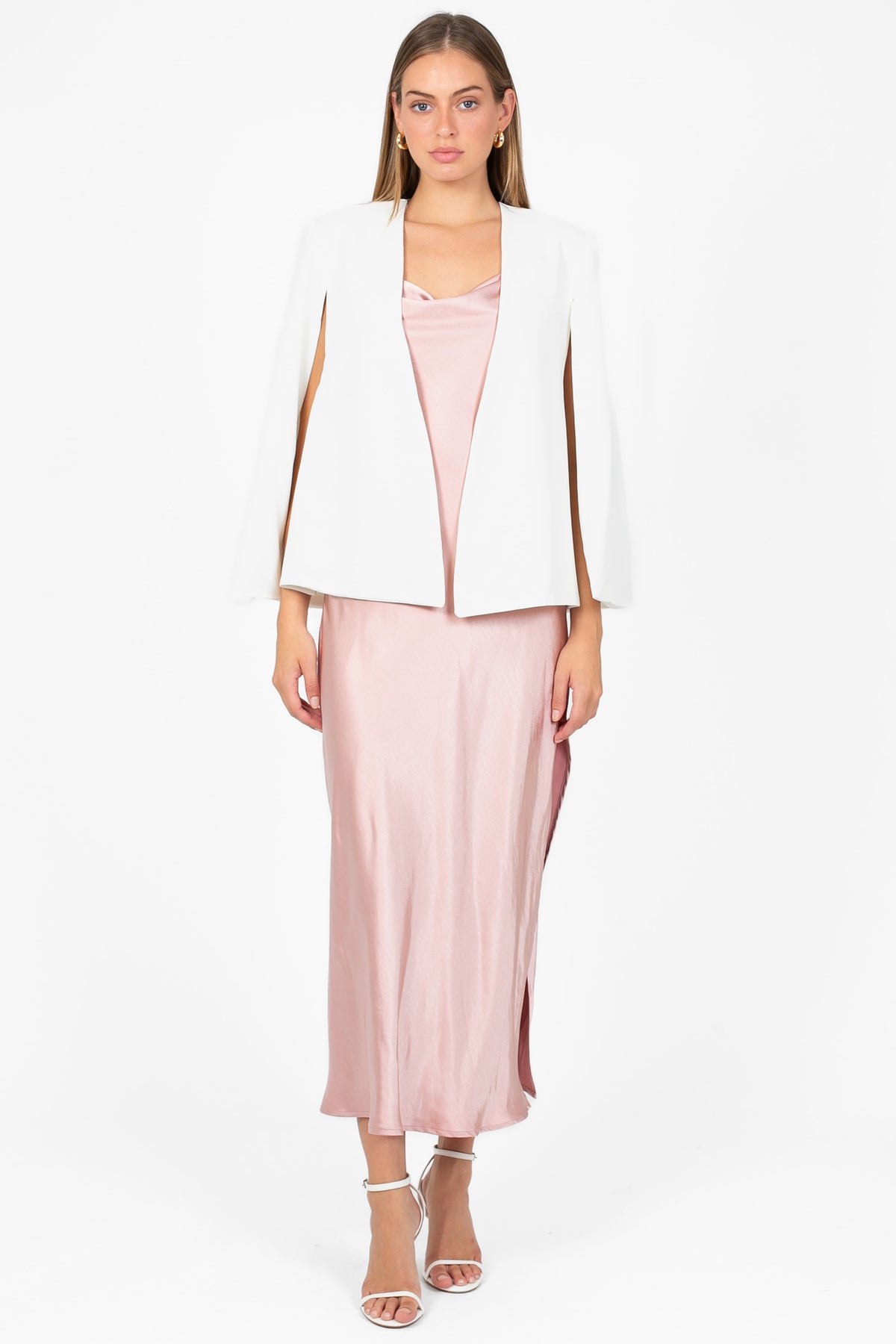 Risa Open Cape Blazer - honey