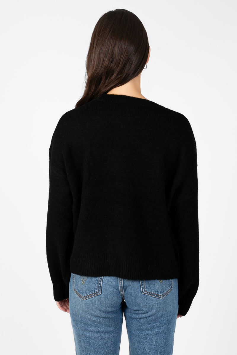 Bella Bow Beaded Sweater - honey