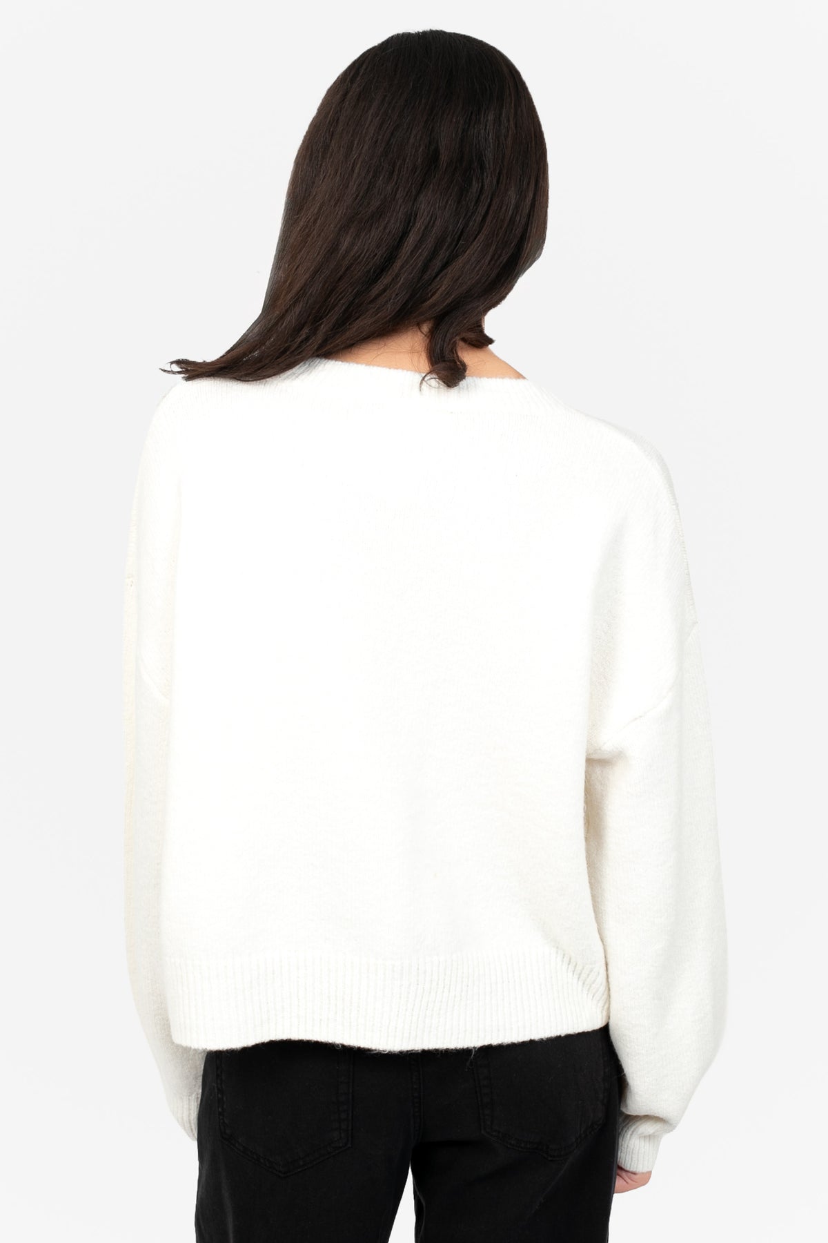 Bella Bow Beaded Sweater