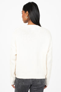 Amelie Bow Cable Knit Cardigan
