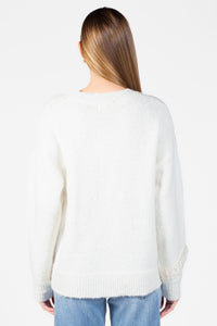 Kara Ruffle Bow Sweater - honey