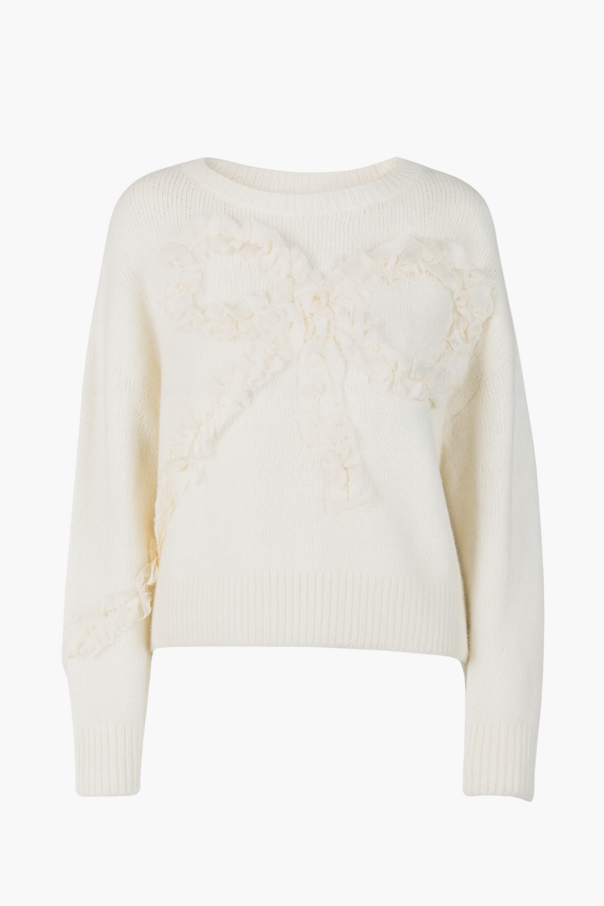 Kara Ruffle Bow Sweater - honey