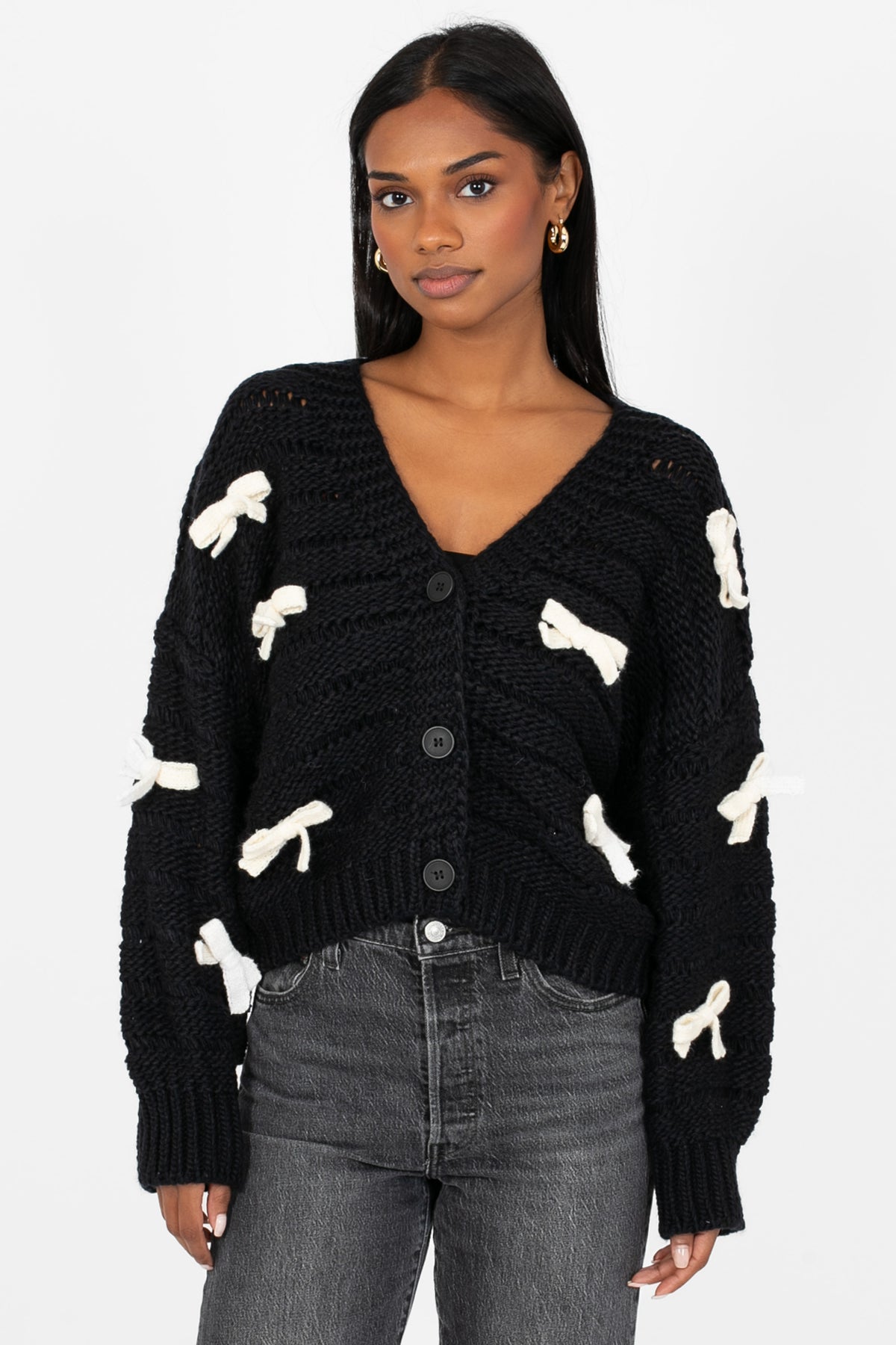 Colette Bow Knit Cardigan
