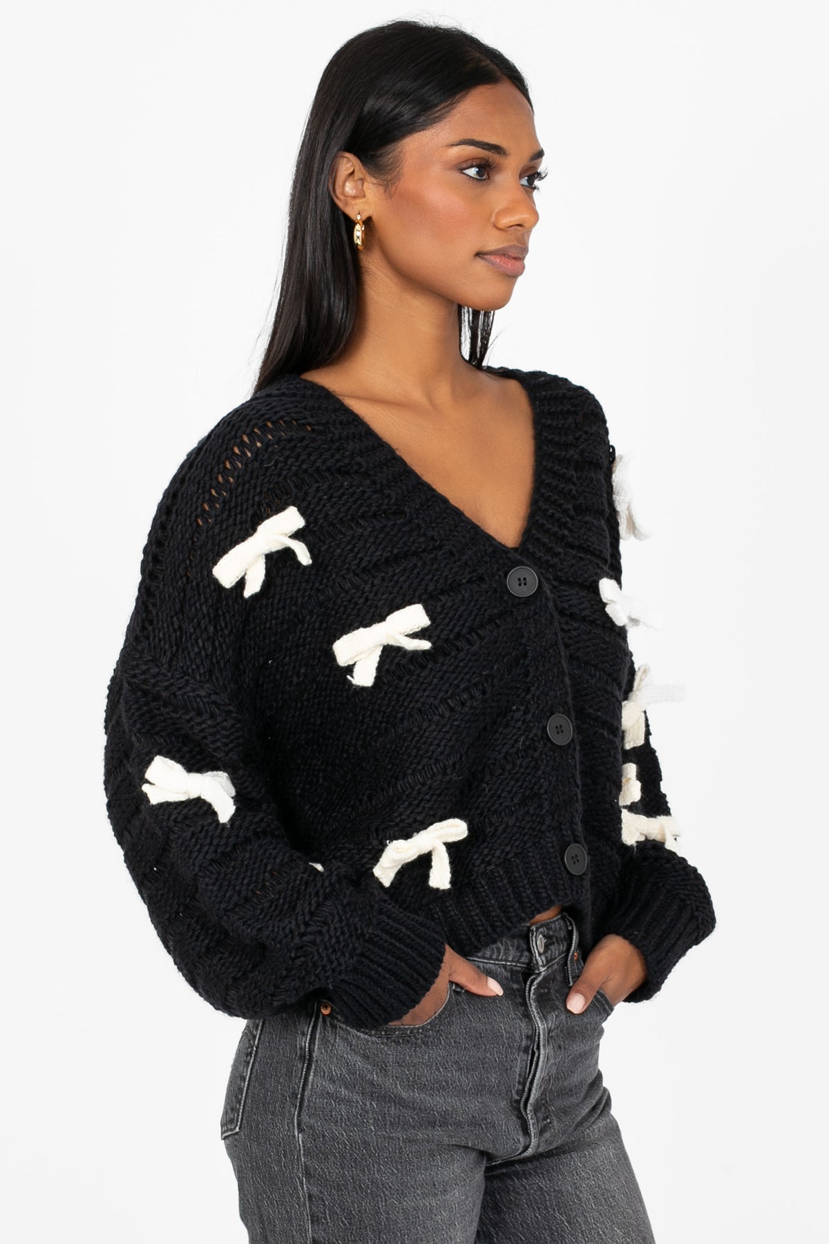 Colette Bow Knit Cardigan