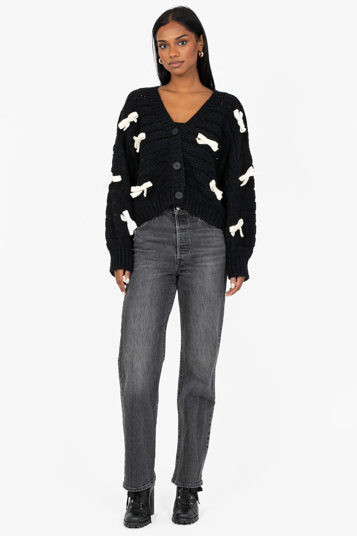 Colette Bow Knit Cardigan