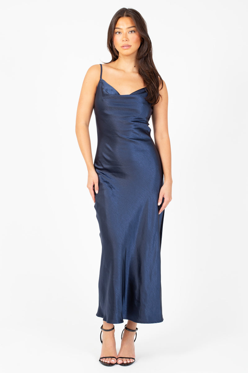 Jillian Side Slit Midi Dress honey Jillian Side Slit Midi Dress honey