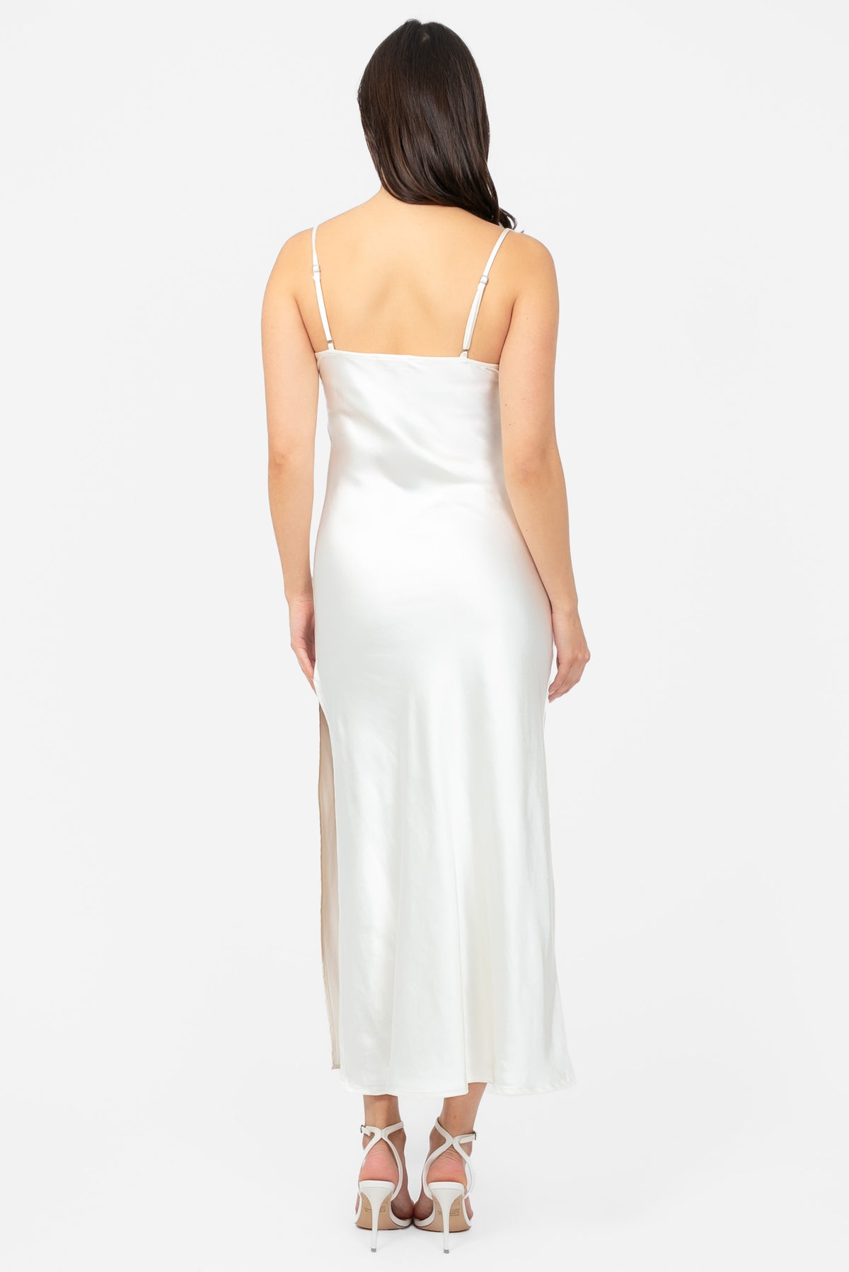 Jillian Side Slit Midi Dress honey Jillian Side Slit Midi Dress honey