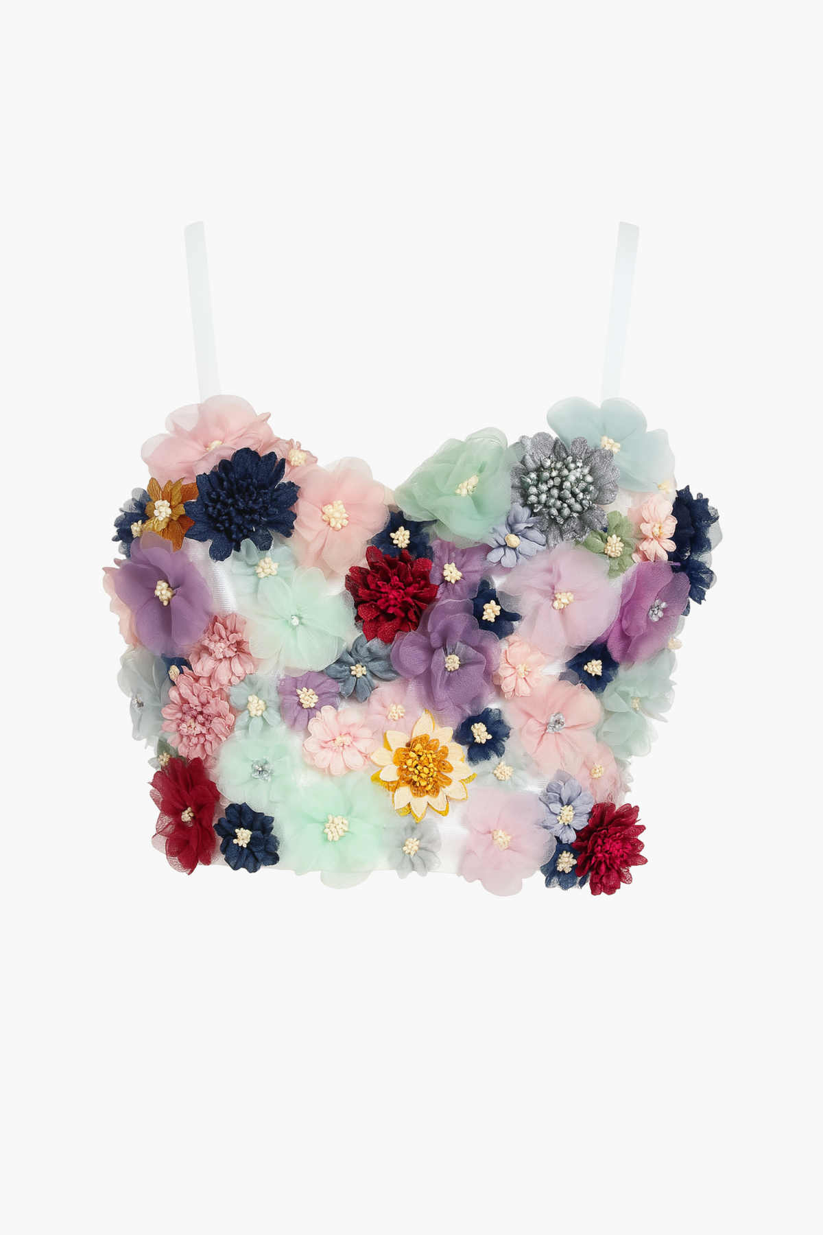 Milan Floral Applique Bustier – honey Milan Floral Applique Bustier – honey