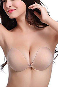 Stick On Backless and Strapless Push Up Wing Style Bra, Nude – Bras & Honey  USA