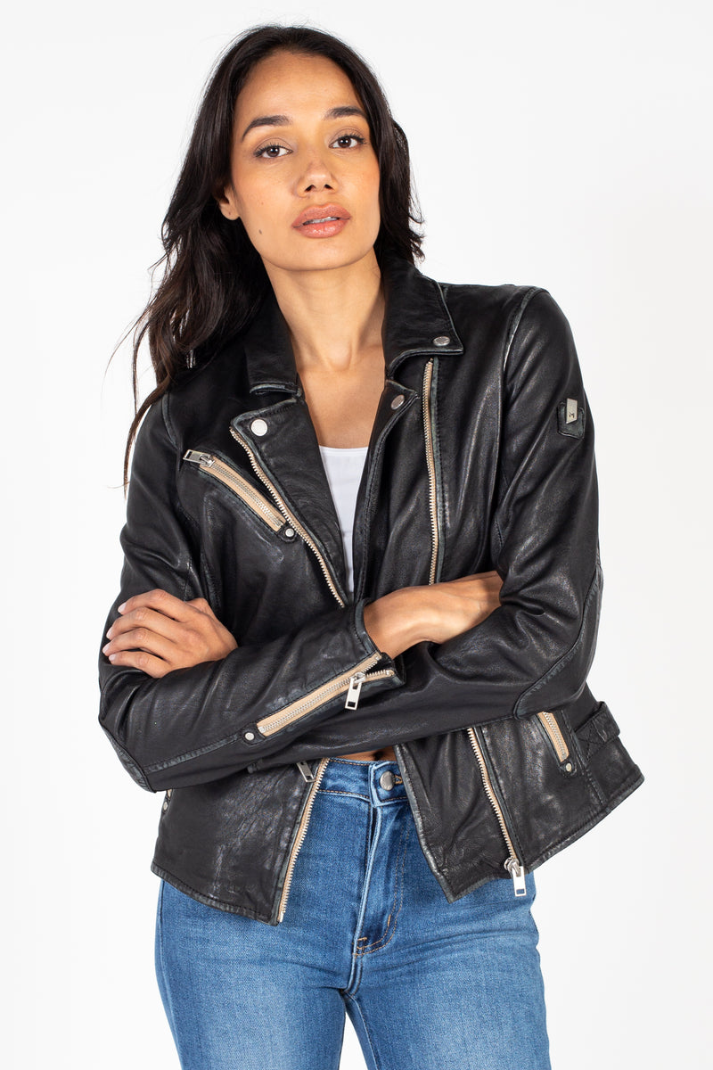Spanx Leather-like Moto Jacket In Black