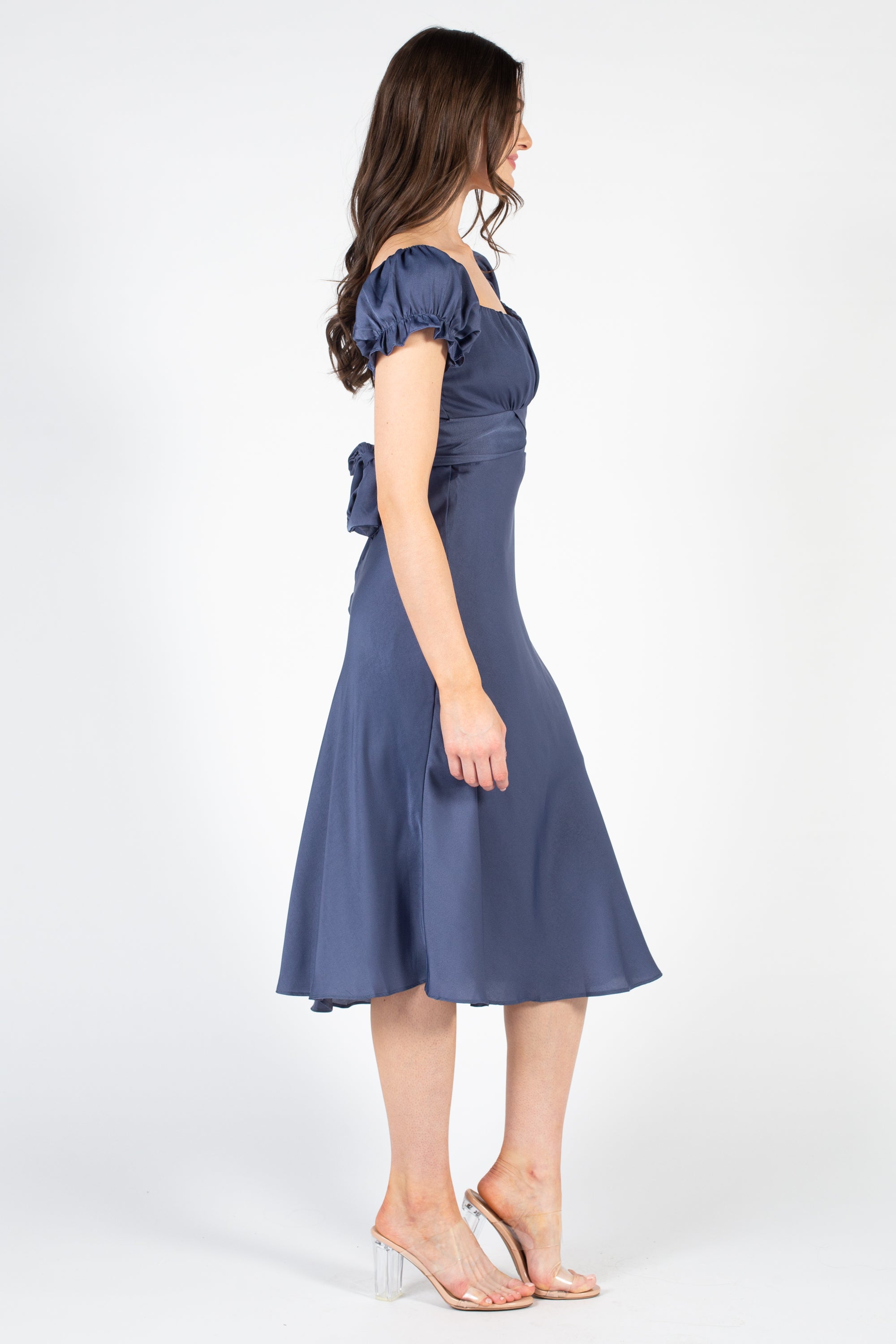 Emmaline Chiffon Midi Dress