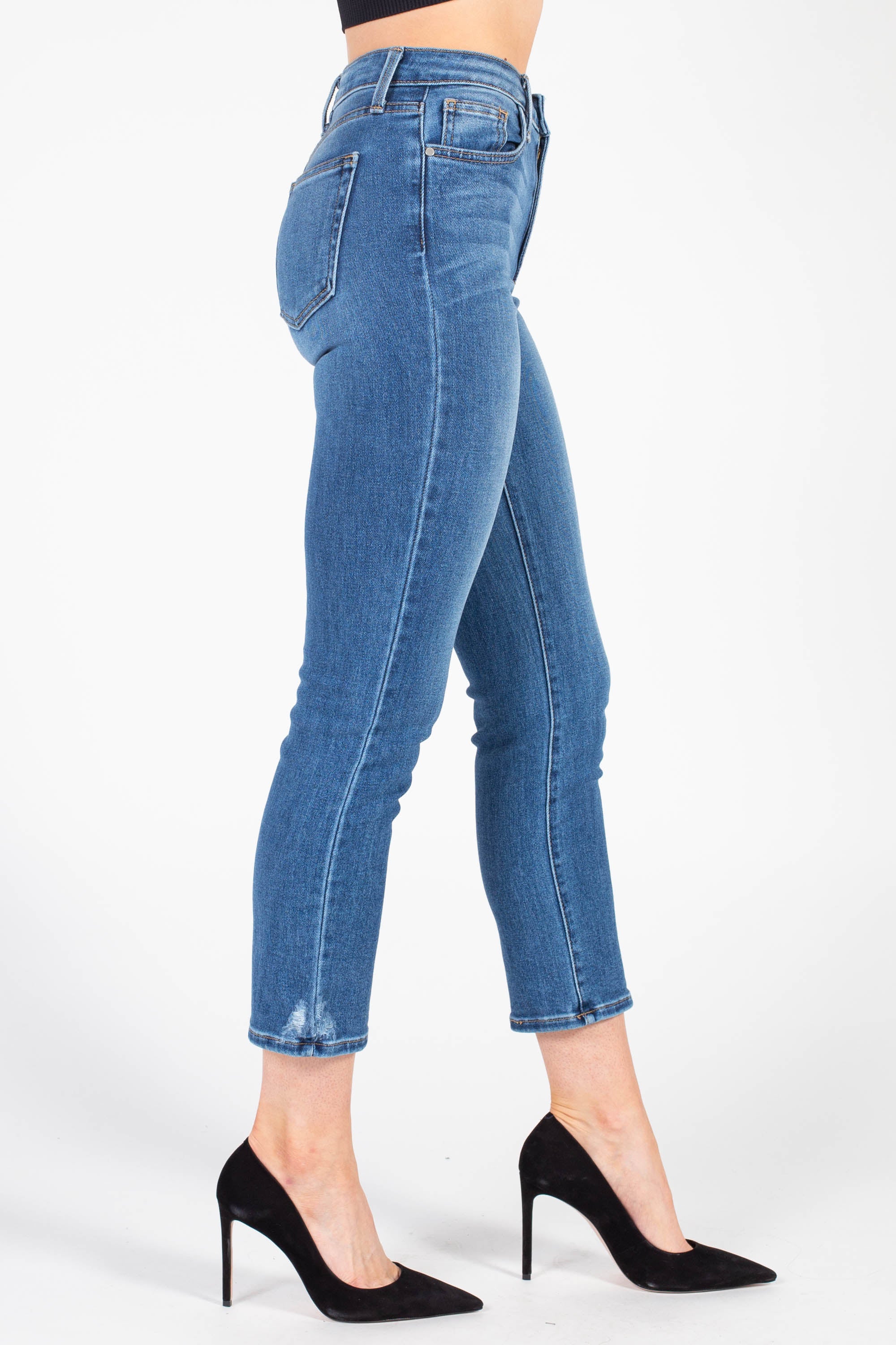 Just Black Denim Full Length Straight Jeans